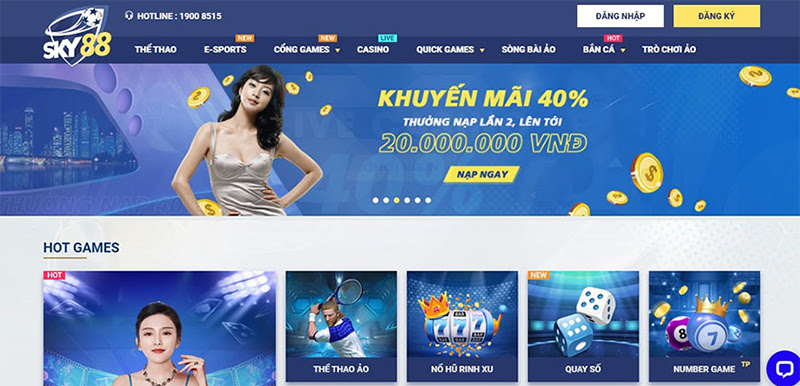 Trang web cá cược Sky88 